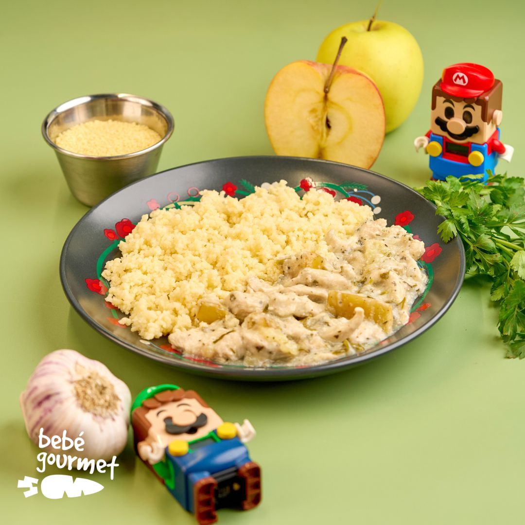 Frango com Maçã, Molho de Coco e Couscous (12+)