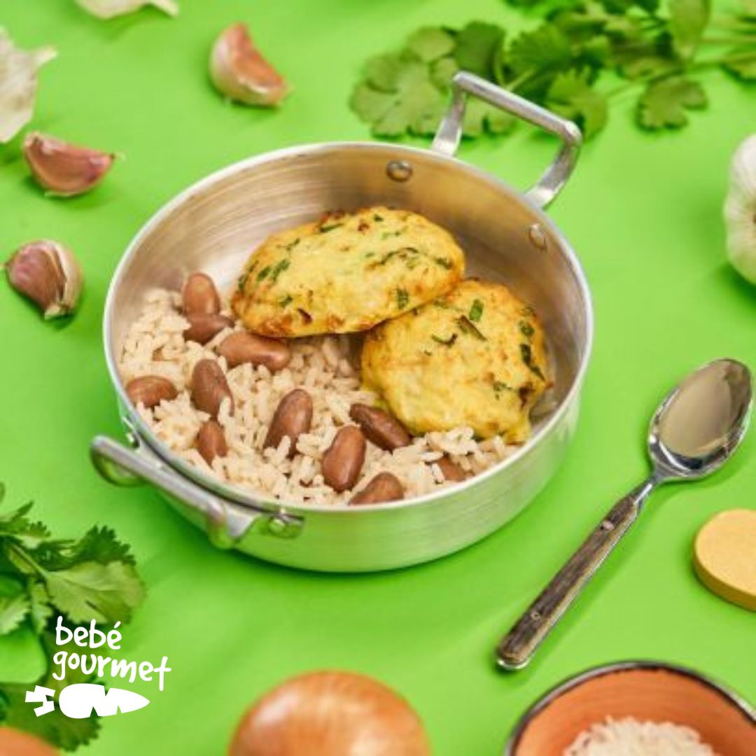 Pataniscas de Bacalhau no Forno com Arroz de Feijão (12+)
